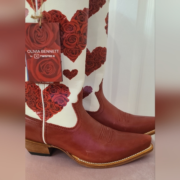 Olivia Benett×Twisted X Rose Cowboy Boots for Women - Picture 4 of 11